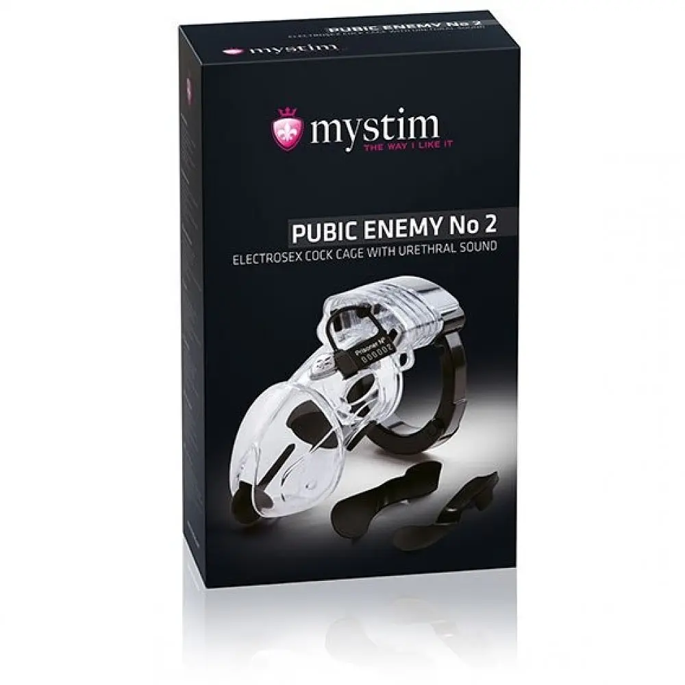 Mystim Pubic Enemy No 2 - Original - Клітка для члена з електростимуляцією, 8.6х5.2 см - фото 2