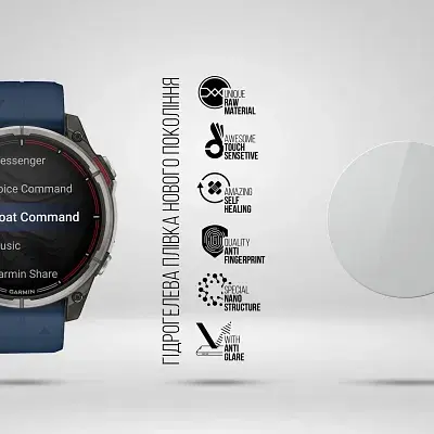 Плівка захисна Armorstandart Matte hydrogel Garmin Quatix 8 47mm 6 pcs (ARM92027) - фото 2