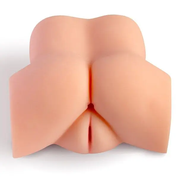 Мастурбатор-півторс з вібрацією Real Body Real Tess, вагіна та анус, 18х15см - фото 3