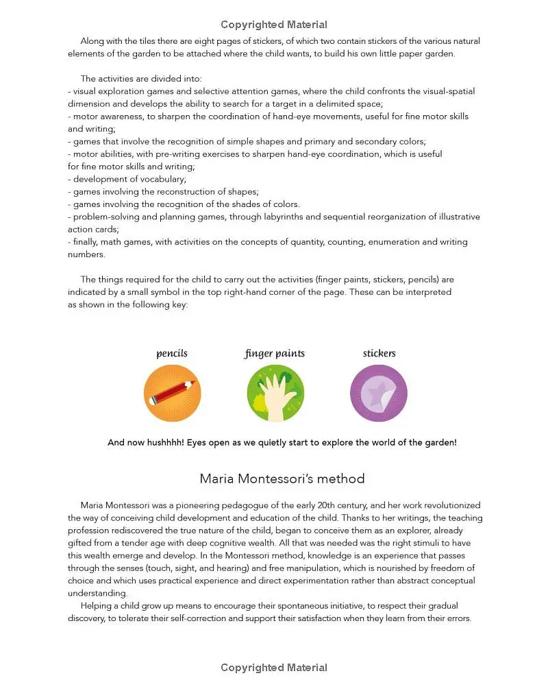 My First Book of the Garden: Montessori Activity Book - фото 3