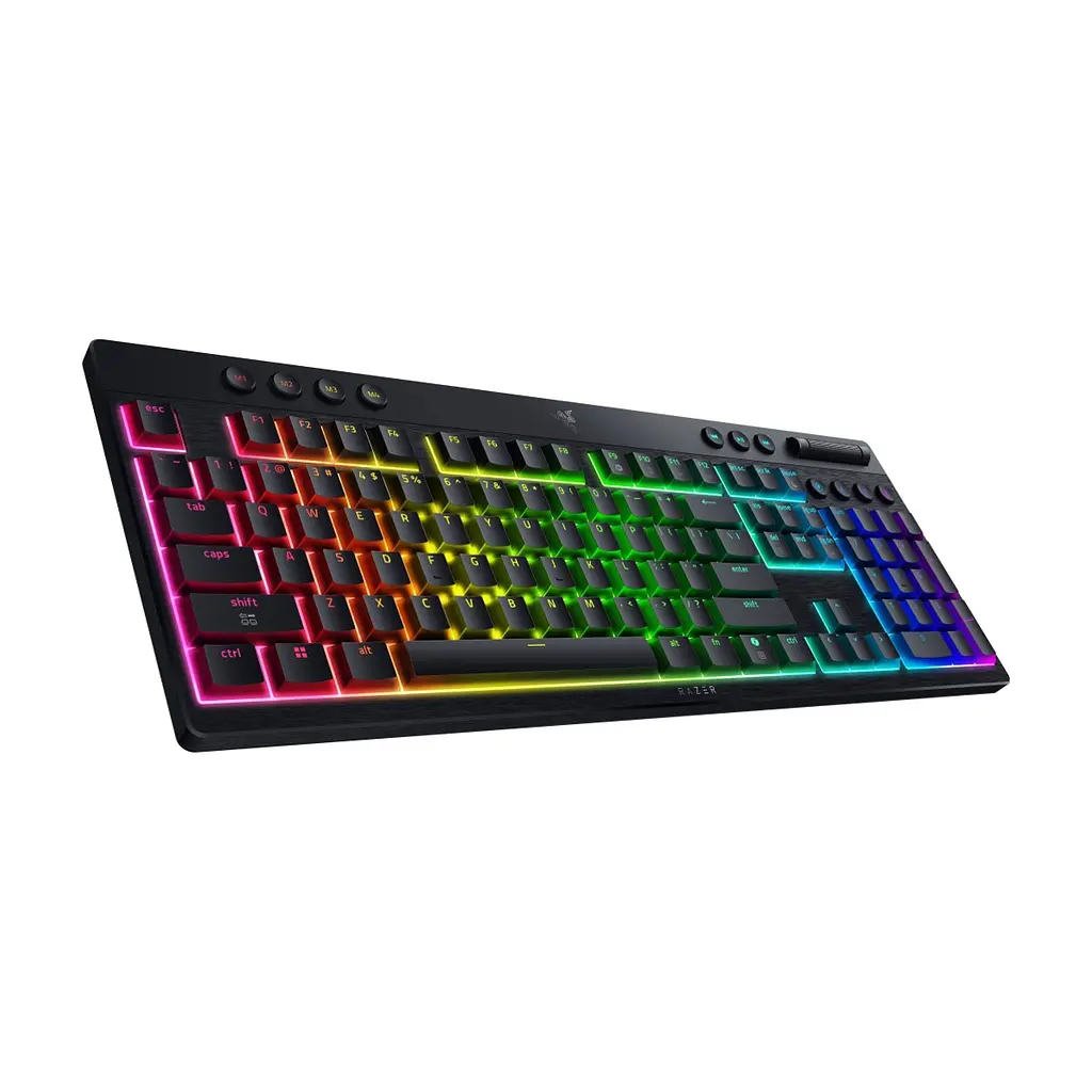 Клавіатура Razer BlackWidow V4 Low-Profile Wireless/Bluetooth/USB Yellow Switch UA Black (RZ03-05271500-R3M1) - фото 4