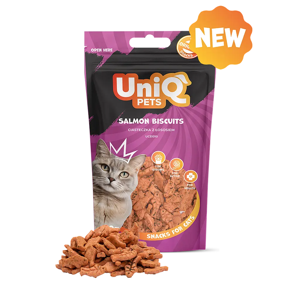 Ласощі для котів Uniq PETS CAT SNACKS MIMI Печиво з лосося, 50 г - фото 2