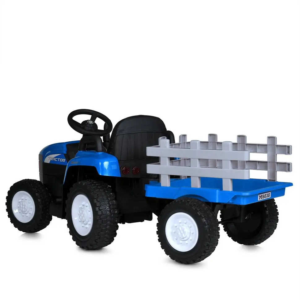 Дитячий електромобіль-трактор Bambi Racer M 6038EBLR-4 до 30 кг - фото 3