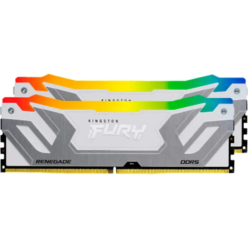 Модуль пам'яті для комп'ютера DDR5 48GB (2x24GB) 8800 MHz Renegade RGB White/Silver Kingston Fury (ex.HyperX) (KF588CU42RWAK2-48) - фото 2