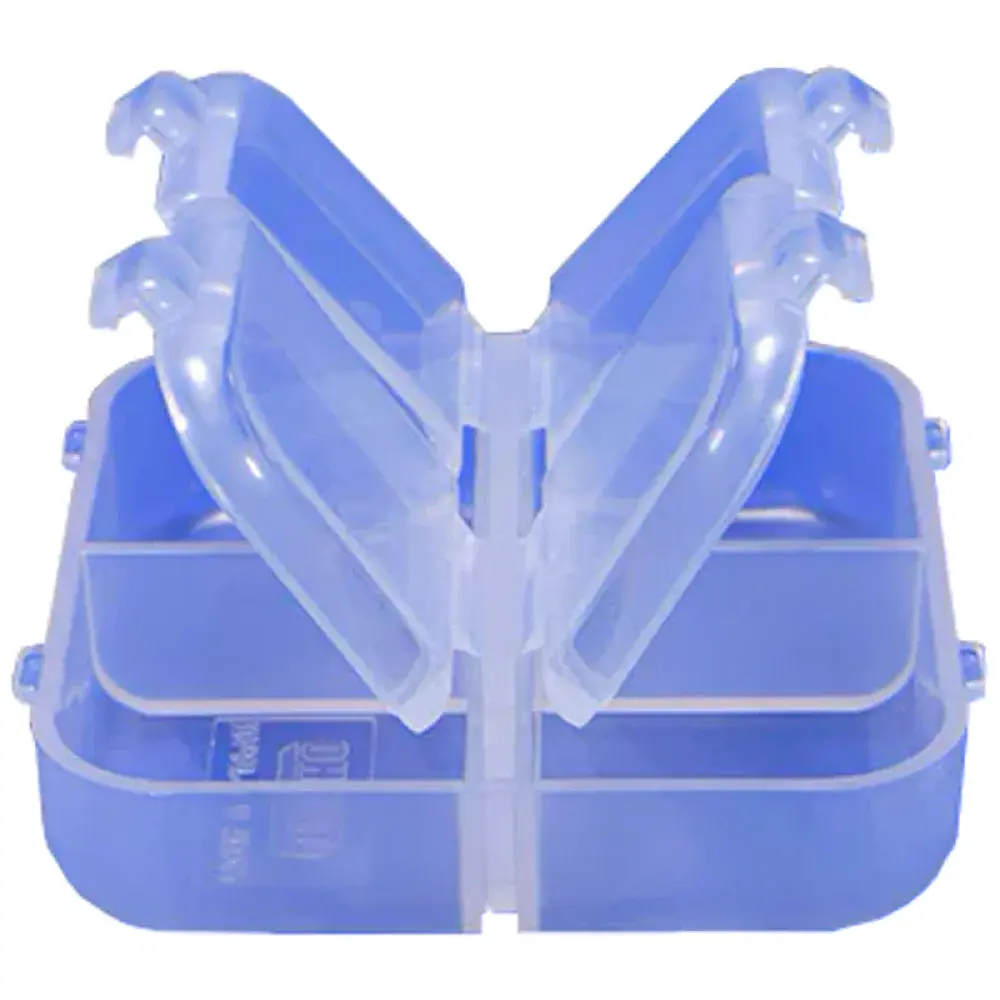 Коробка Meiho Square 4 case 66x66x18mm Clear - фото 6