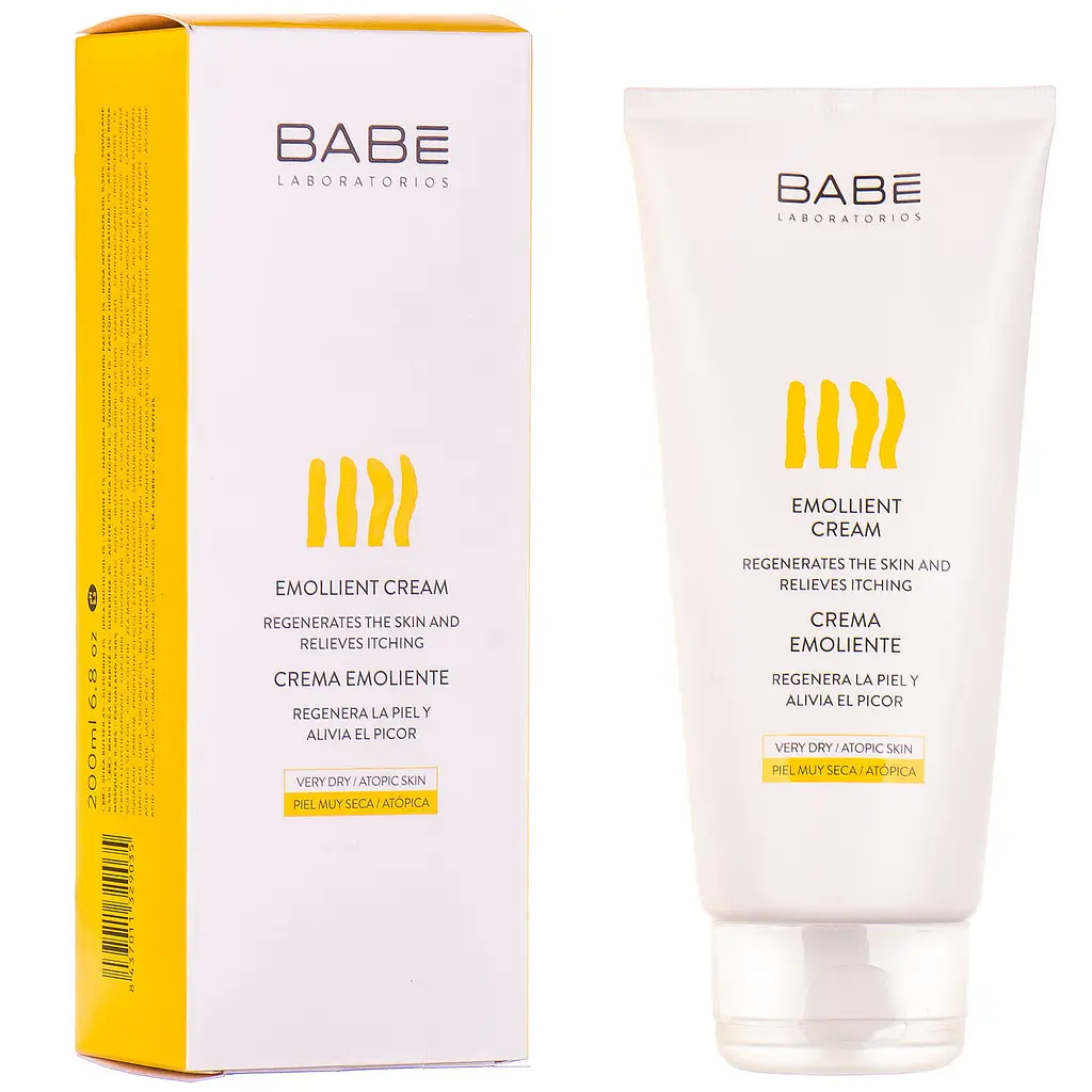 Крем-емолієнт Babe Laboratorios Emollient Cream для сухої та атопічної шкіри зволожувальний 200 мл (8437011329035) - фото 2