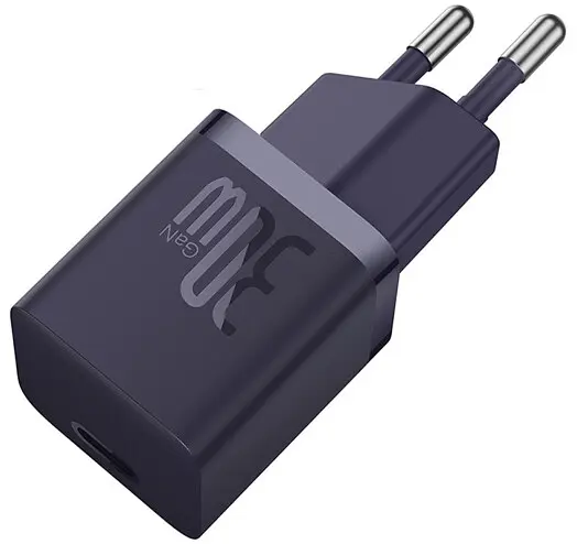 Зарядное устройство для Baseus GaN5 FC mini 1C 30 W (CCGN070705) фиолетовое - фото 2