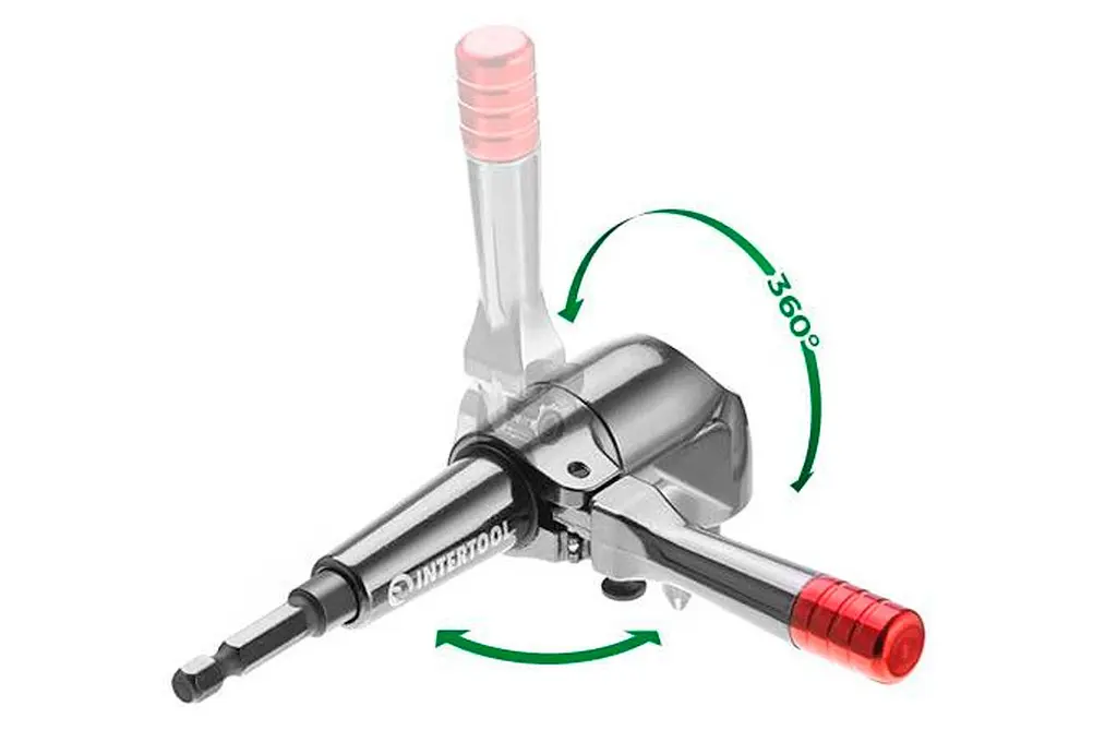 Насадка угловая для дрели и шуруповерта Intertool Storm VT-0116 57Нм VT-0116 - фото 4