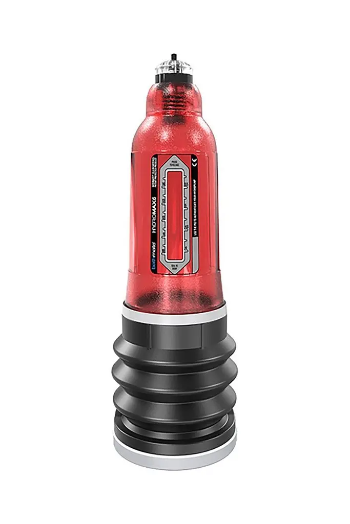 Гідронасос Bathmate HydroMax5 Penis Pump для члена 24.5х5.5 см червоний