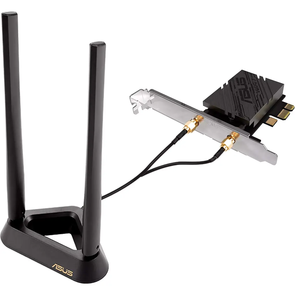 WiFi-адаптер ASUS WiFi PCE-BE92BT BE9400, PCI-Express x1, BT5.4 (90IG08U0-MO0B00) - фото 2