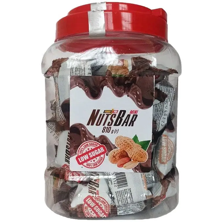 Батончик Power Pro Nuts Bar Mini Арахіс з карамеллю 810 г - фото 1