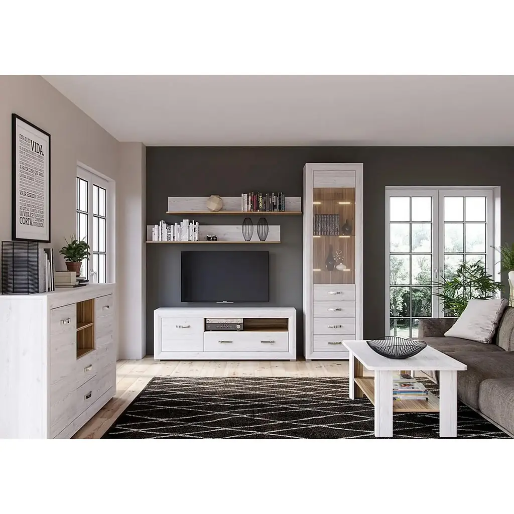 Стіл журнальний ВМК Маркус LAW Джанні / Дуб кам'яний (GRB-1820) - фото 2