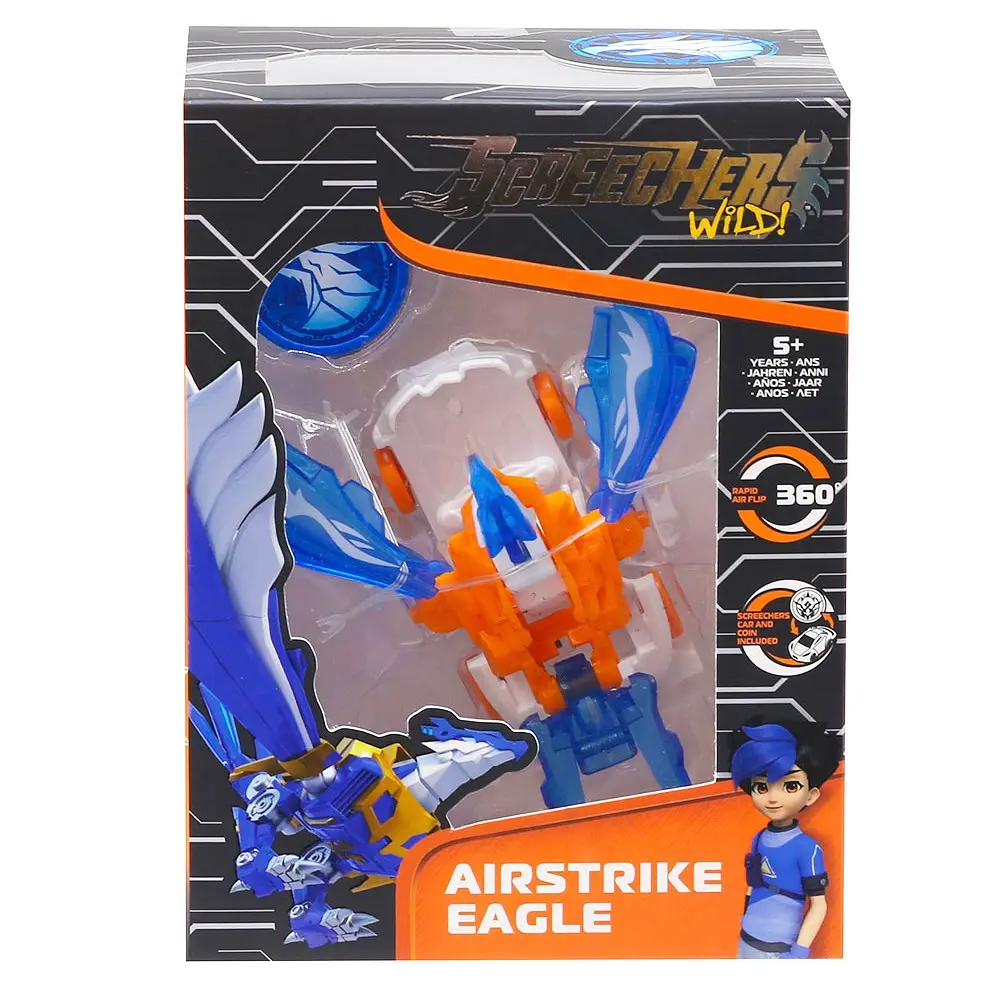 Машинка-трансформер Screechers Wild S4 L1 Еірстрайк Ігл (EU685101) - фото 7