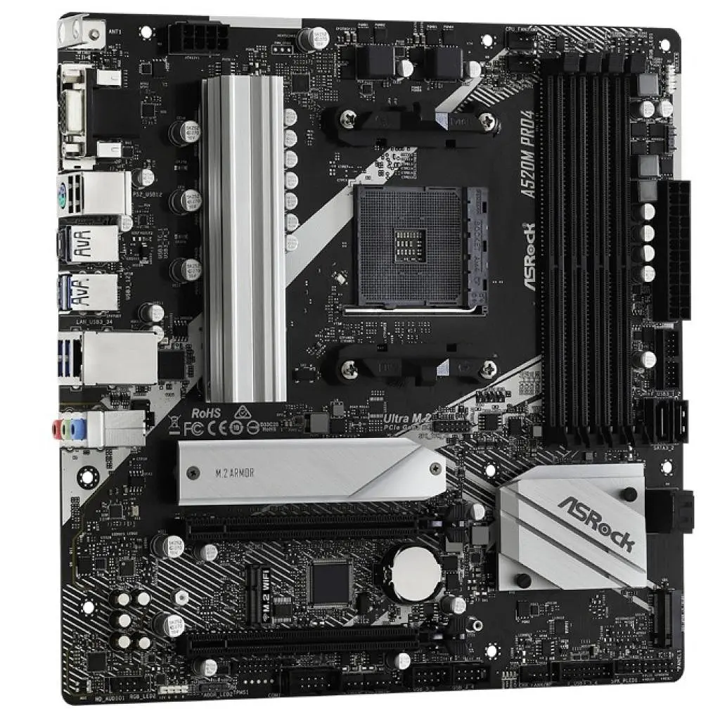 Материнська плата ASRock A520M PRO4 - фото 4