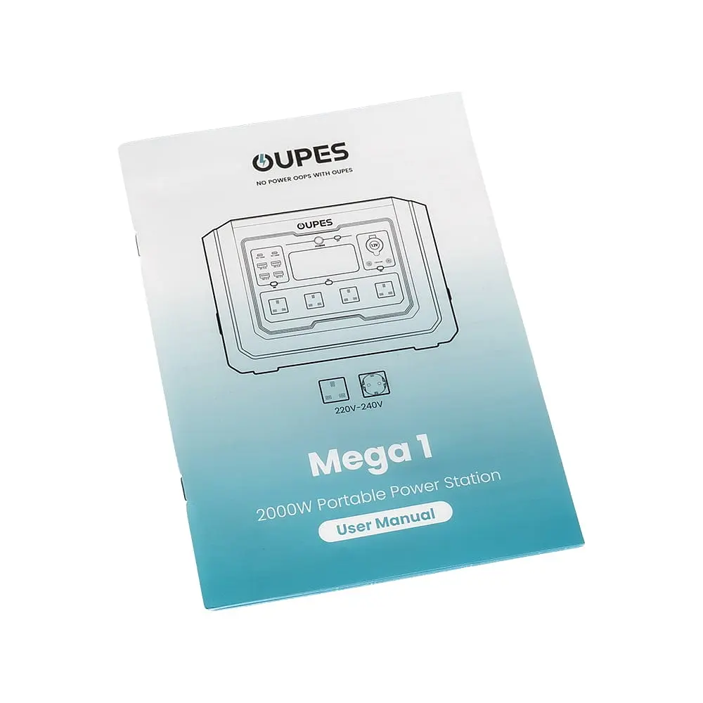 Портативна зарядна станція OUPES Mega 1 S1 2000W 1024Wh LiFePO4 (42-00306) - фото 14