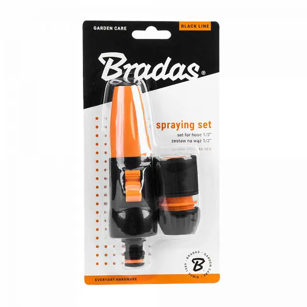 Комплект для поливу Bradas BLACK LINE з 2 елементів на шланг 1/2 (ECO-PWB5502-12/2) - фото 2