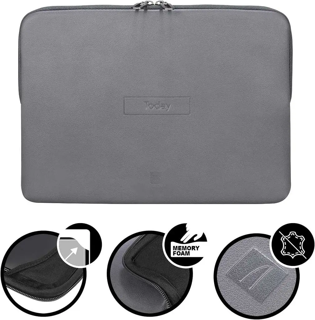 Чохол для ноутбука Tucano 15"/16" Today Sleeve Grey (BFTO1516-G) - фото 2