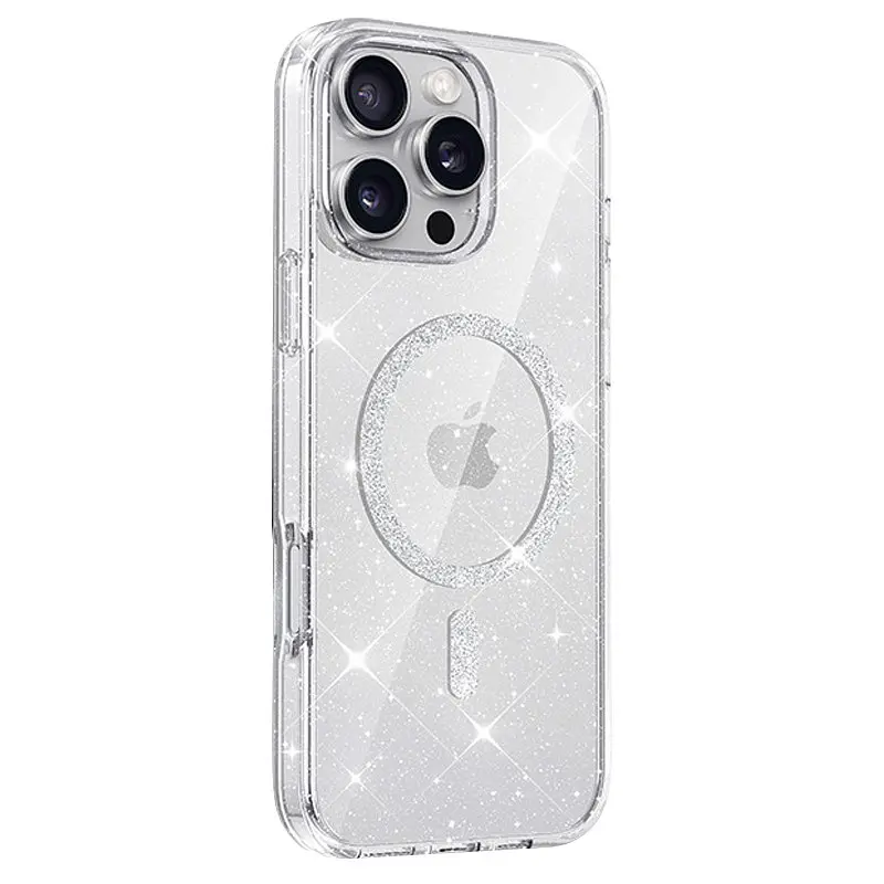 Чохол TPU Eclipse Sparkle Magnetic Fit для Apple iPhone 16 Pro (6.3") Clear - фото 8
