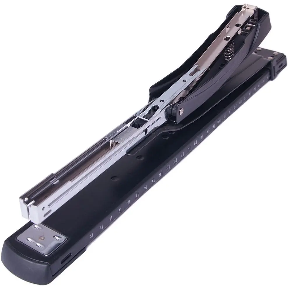 Степлер Buromax удлиненный металлический №24/6, №26/6, 20 листов черный (BM.4252) - фото 3