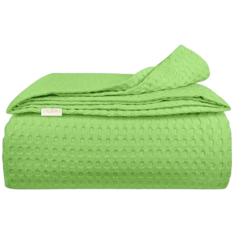 Плед покривало Cosas Lime Waffle Weave 240х260 см (Blanket_51Lime_WaffleWeave_240x260)