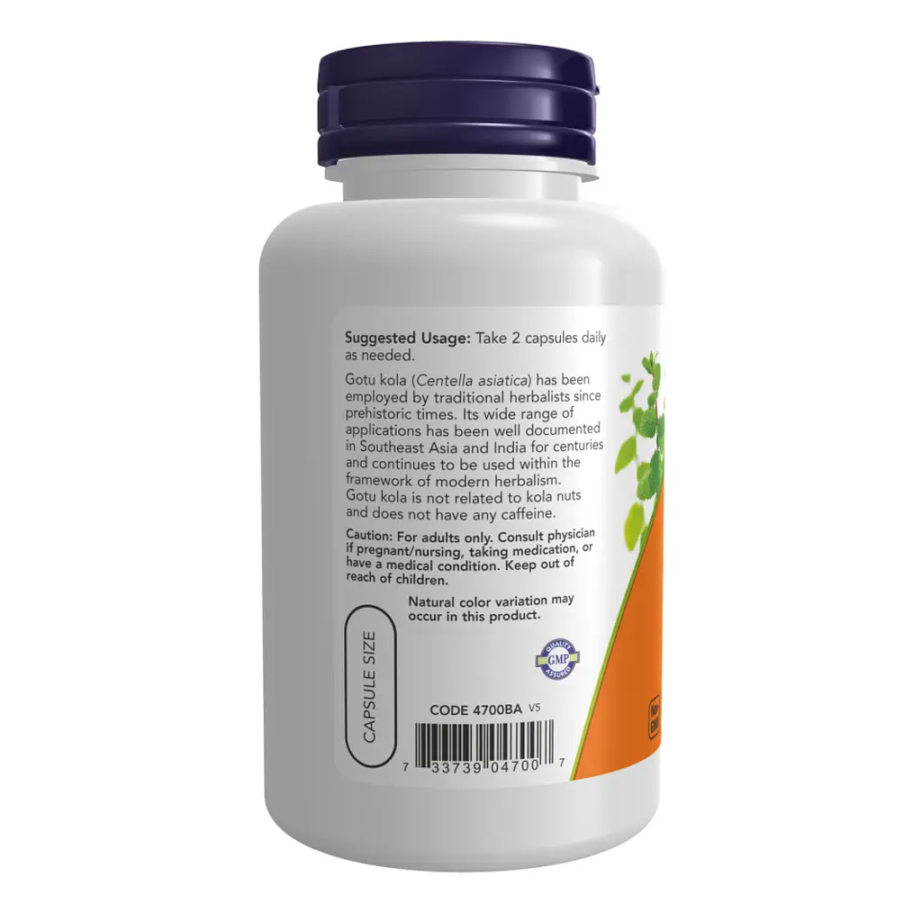 Натуральні добавки Gotu Kola 450mg - 100 vcaps - фото 3