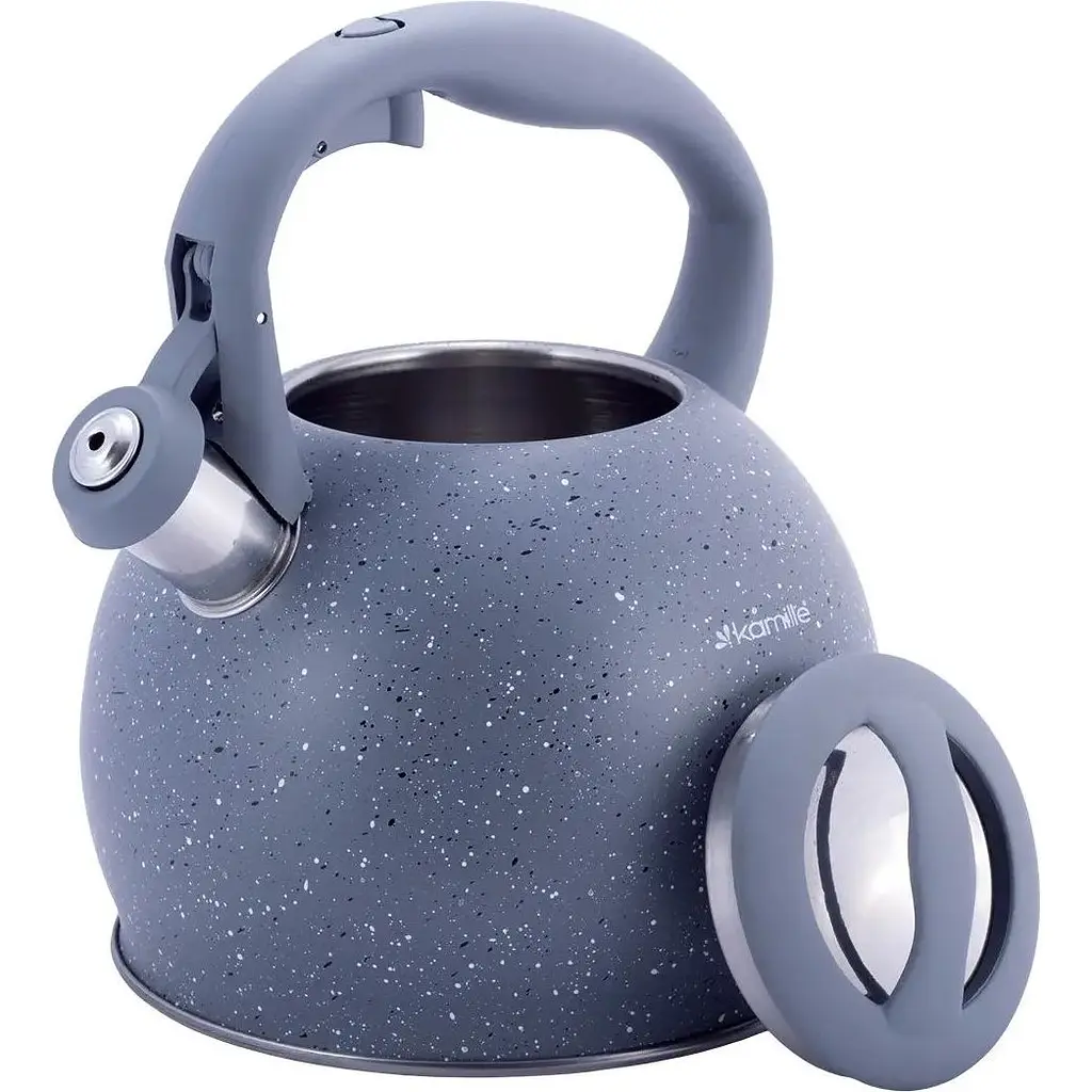 Чайник Kamille 3 л сірий (KM-1074GR) - фото 4