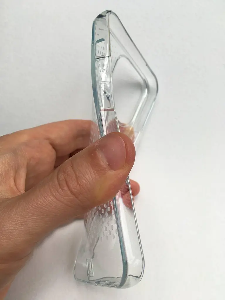 Оригінальний протиударний силіконовий чохол UAG Lucent для iPhone 13 Pro Ice (11315N314343) - фото 7