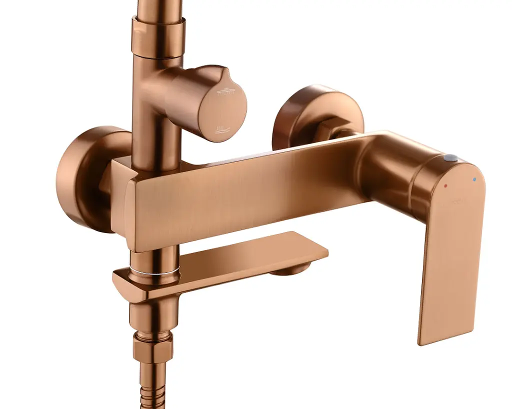Душова система з виливом Rea Storm brushed copper REA-P3000 - фото 6