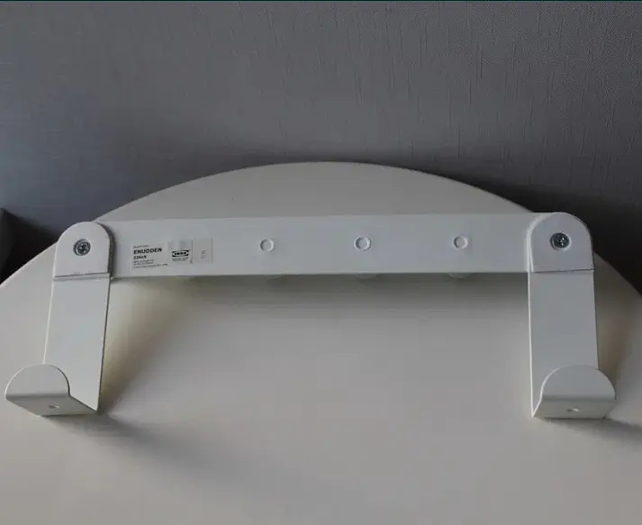Вішалка IKEA біла, металева, для дверей 2 см - фото 4