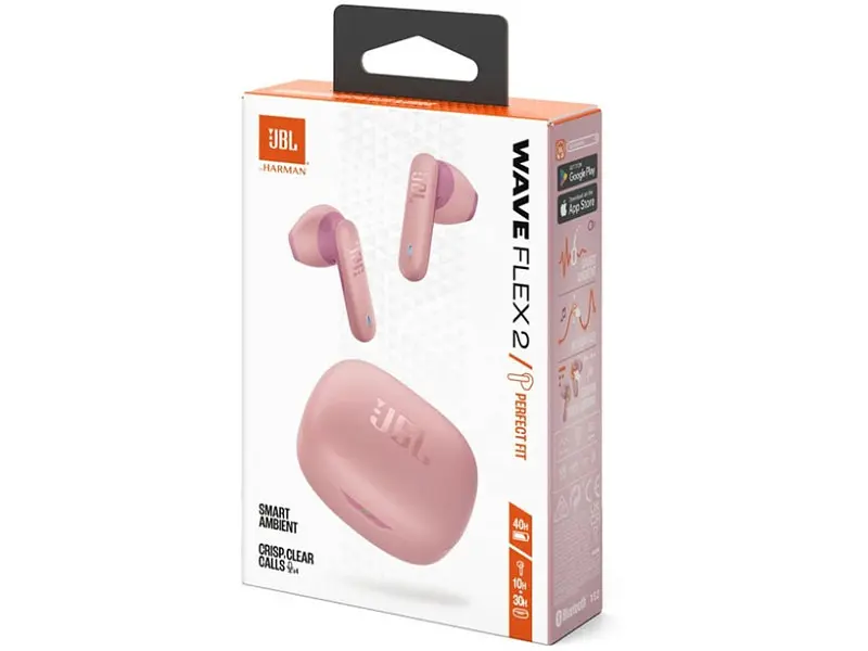 Навушники TWS (повністю бездротові) JBL Wave Flex 2 Pink (WFLEX2PIK) - фото 6