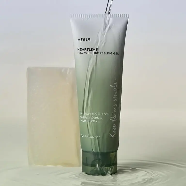 Гелевий пілінг для обличчя Heartleaf LHA Moisture Peeling гel Anua 120 мл - фото 2