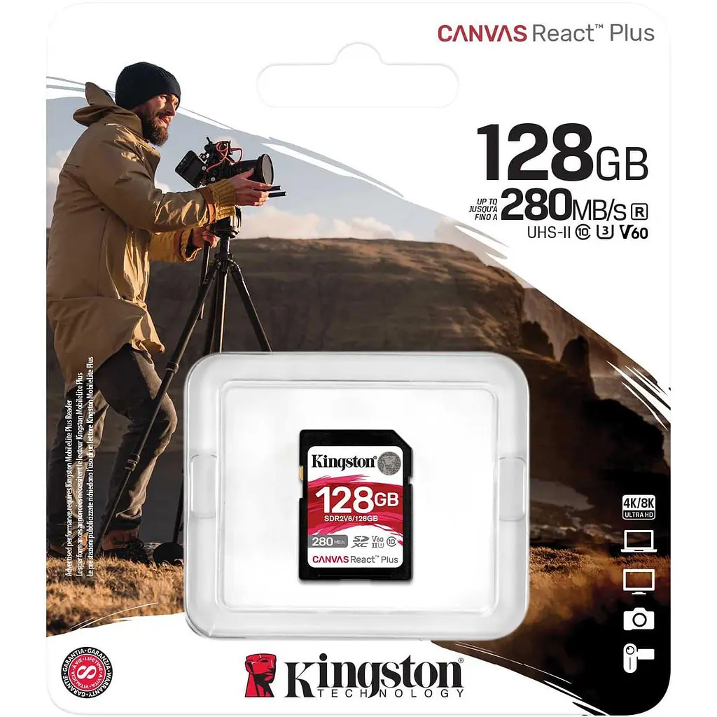 Карта пам'яті Kingston SD 128GB C10 (SDR2V6/128GB) - фото 2