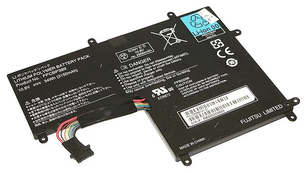Акумулятор для ноутбука Fujitsu-Siemens FPCBP389 Lifebook Q702 10.8V Black 3150 mAh - фото 2