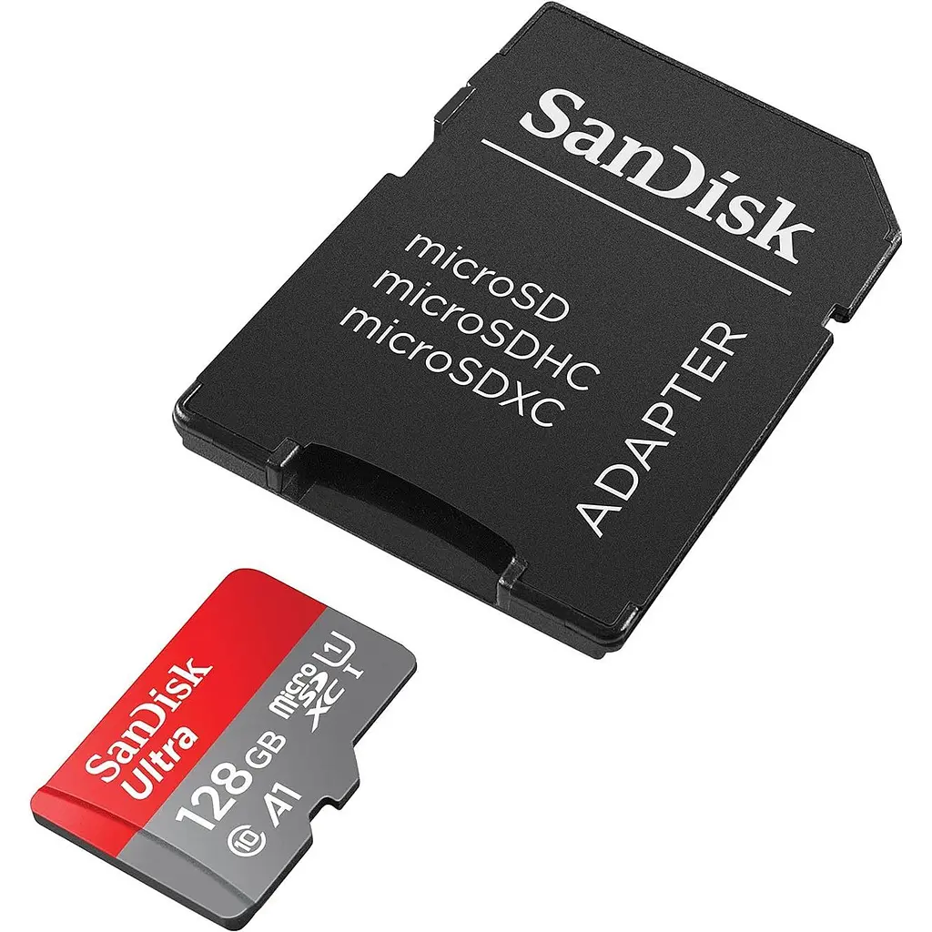 Карта пам'яті SanDisk microSDXC Ultra 128GB UHS-I A1 V10 + SD Adapter (SDSQUAB-128G-GN6MA) [163945] - фото 2