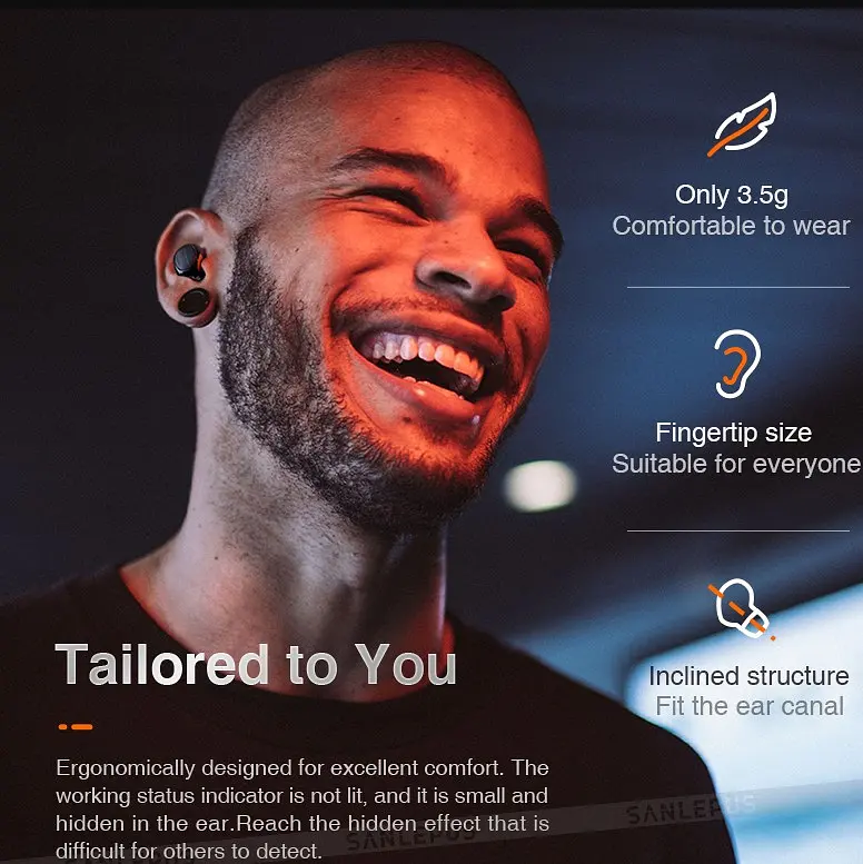 Беспроводные наушники bluetooth JEDEL B20 с зарядным кейсом 500mAh - фото 2