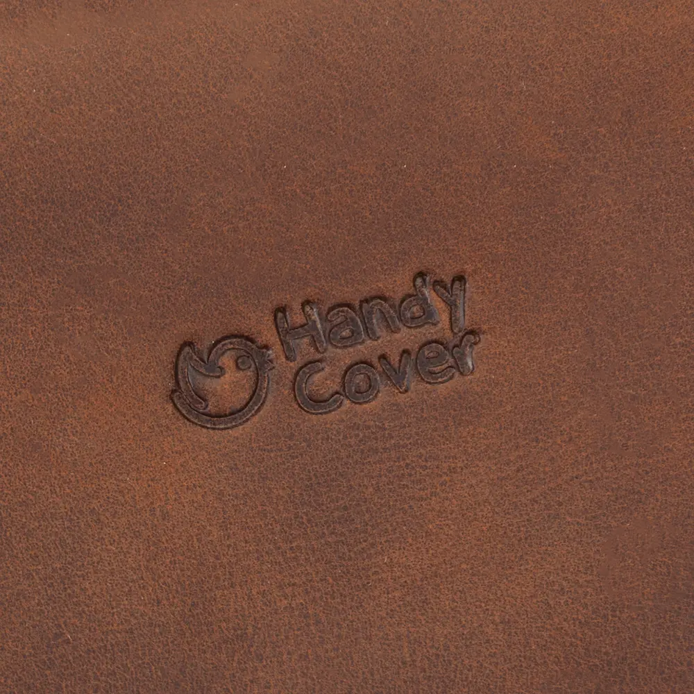 Косметичка чоловіча шкіряна невелика Handy Cover HC0023 світло-коричнева - фото 9