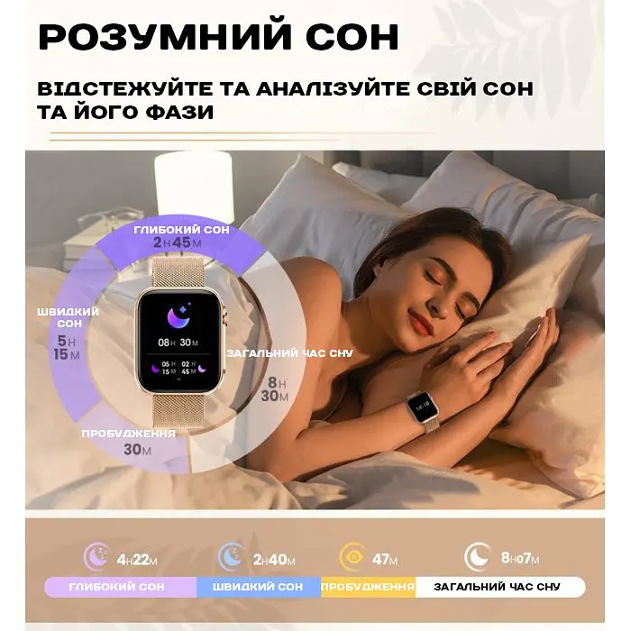 Годинник Smart Sensation Pink, 2 ремінця - фото 9