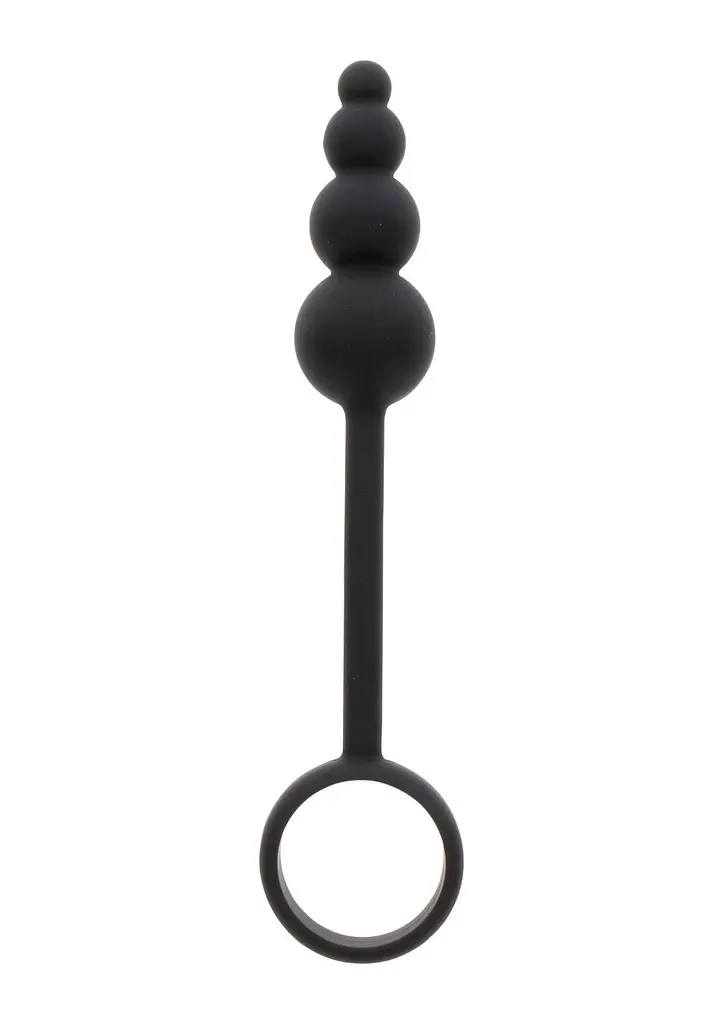 Анальна пробка з ерекційним кільцем ToyJoy Anal Plug Penis Ring, 22 см (чорний)