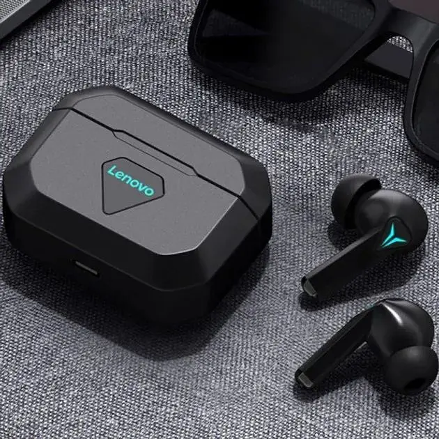 Наушники беспроводные Lenovo GM6 (стерео гарнитура в кейсе) черная - фото 7