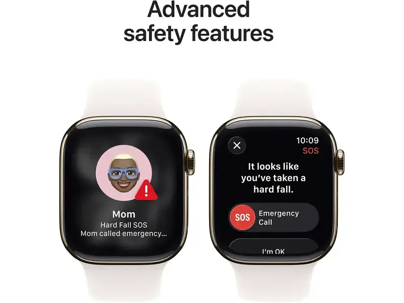 Смарт-годинник Apple Watch Series 11 GPS + Cellular 42mm Gold Titanium Case w. Light Blush Sport Band - S/M (MF8W4) - фото 3