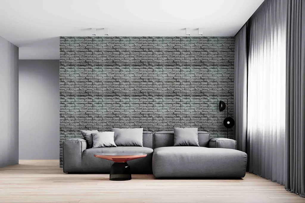 Самоклеюча декоративна 3D панель Loft Expert під сіру цеглу 700x770x5 мм - фото 5