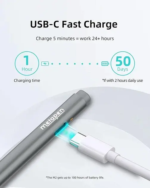 Стилус Metapen M2 для Microsoft Surface з 4096 рівнями натискання - фото 2