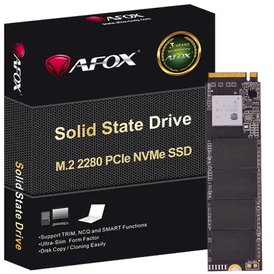 SSD 1Tb AFOX ME300 M.2 2280 PCIe NVMe Gen 3x4 3D TLC NAND, Retail - фото 3