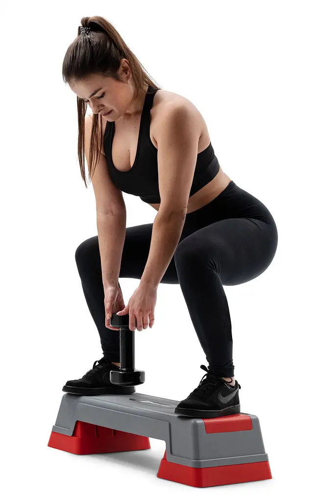 Степ платформа Hop-Sport HS-PP020AS сіро-червона - фото 6