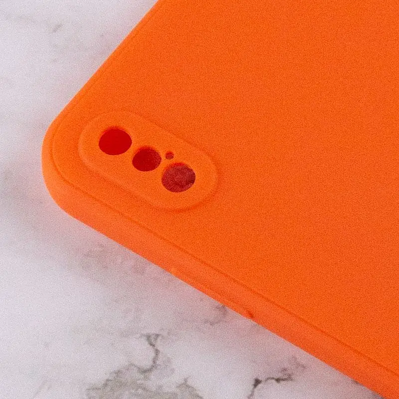 Силіконовий чохол Candy Full Camera для Apple iPhone XS Max (6.5) Помаранчевий / Orange - фото 3