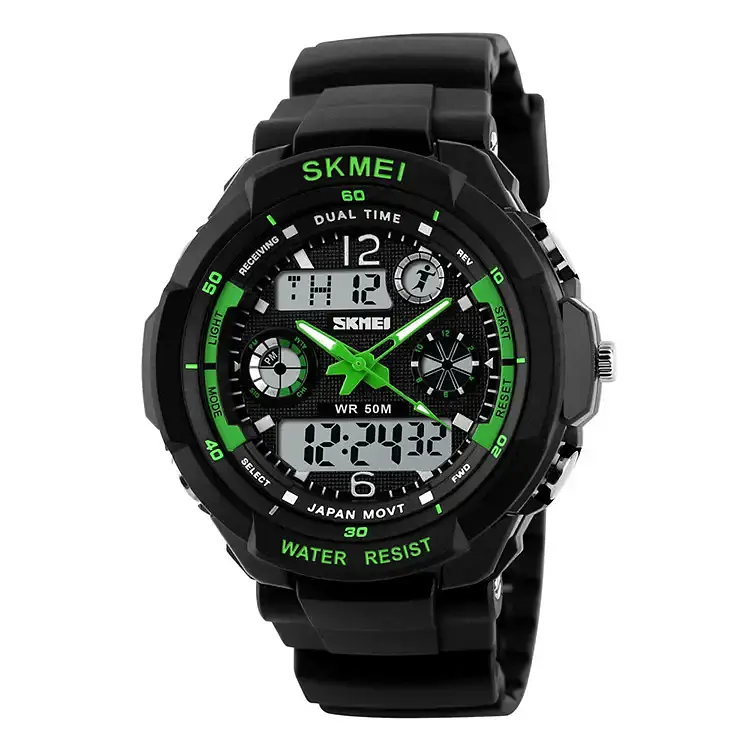 Годинник дитячий спортивний Skmei 1060 s-shock Зелений (2117869406)