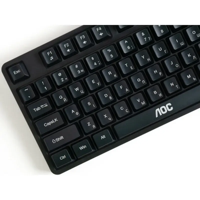 Клавіатура AOC GK116B LED USB UA Black (GK116B/97) - фото 9