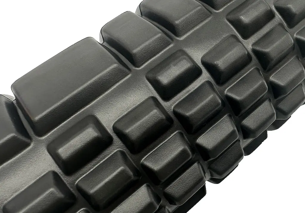 Масажний ролик EasyFit Grid Roller 33 см v.1.1 Чорний (EF-2020-BK) - фото 3