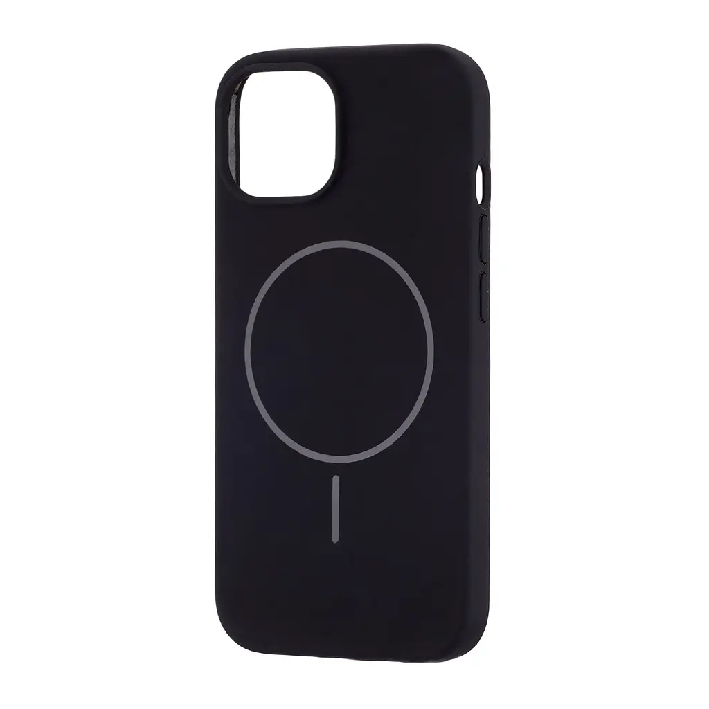 Чохол Silicone Case Full Cover with MagSafe iPhone 15 Black