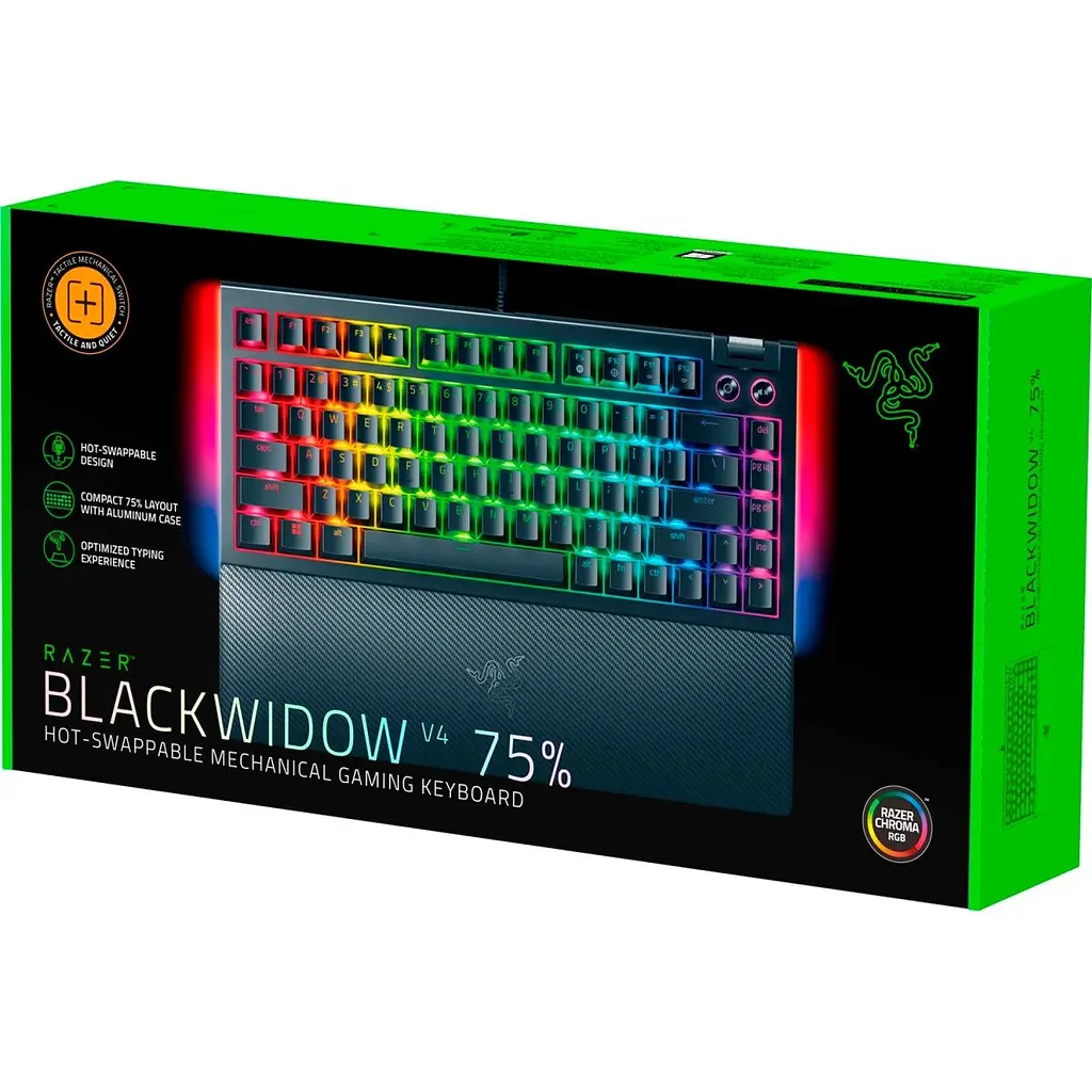 Клавіатура Razer BlackWidow V4 75% Black (RZ03-05000100-R3M1) [104685] - фото 9